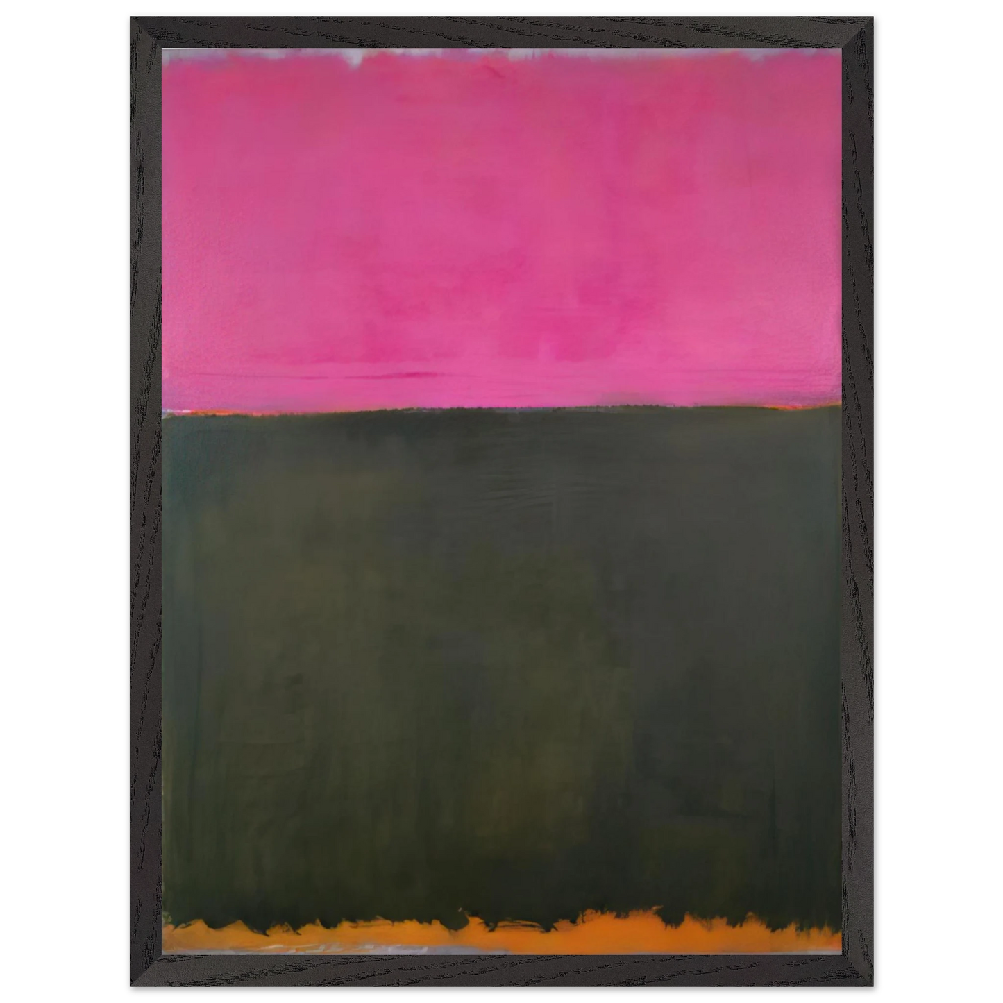 Mark Rothko - Untitled - 1953 Wall Art - 21x29.7 cm / 8x12" - Premium Wooden Framed Poster With Fine Art Paper - Black frame