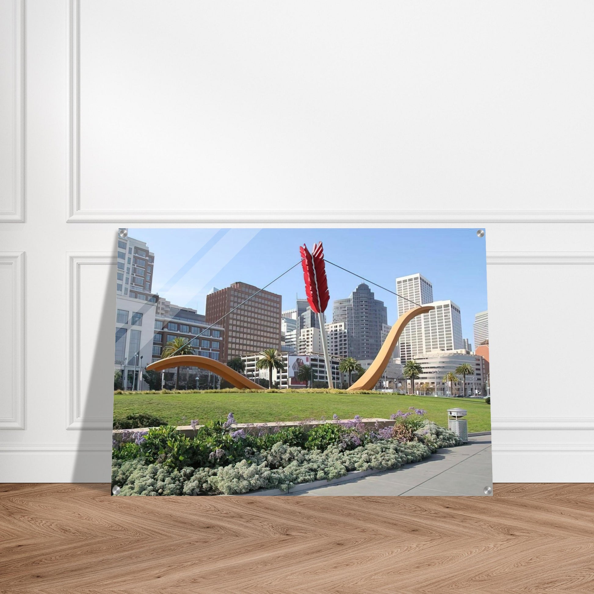 CUPID S SPAN COLLABORATION WITH VAN BRUGGEN 2002 - Claes Oldenburg Acrylic Print - 70x100 cm / 28x40″ inches