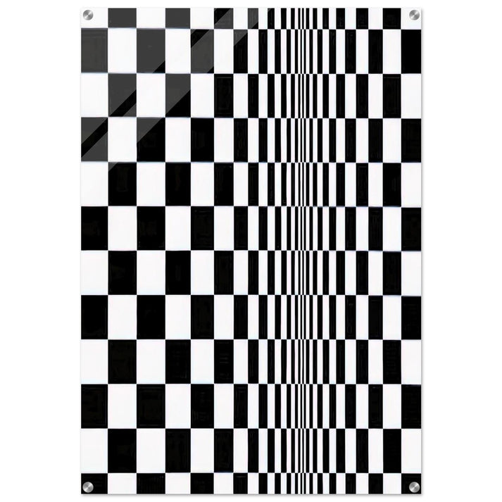 MOVEMENT IN SQUARES 1961 - Bridget Riley Acrylic Print - 70x100 cm / 28x40″ inches
