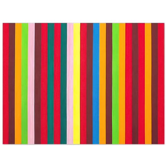 Gene Davis - Sour Ball Beat - 1964  75x100 cm / 30x40inches Fine Art Poster