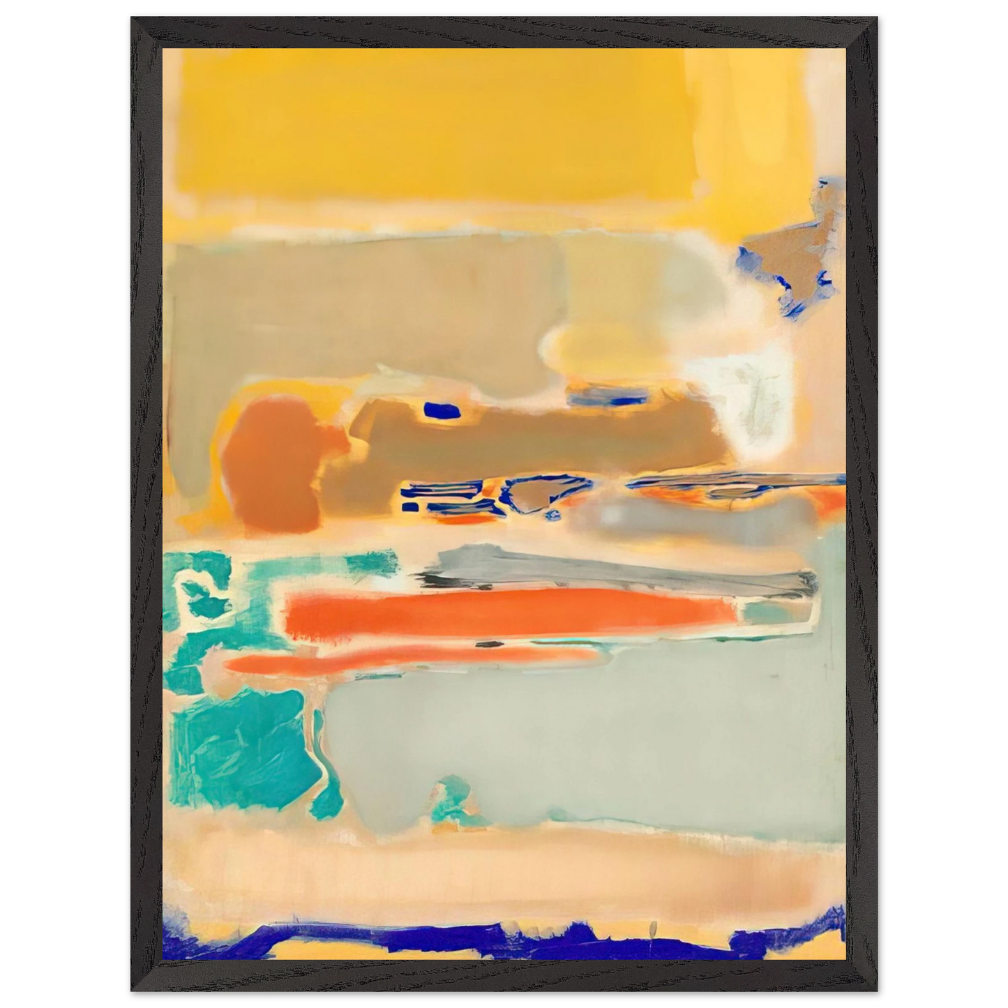 Mark Rothko - Multiform - 1948 Wall Art - 30x40 cm / 12x16 inches - Premium Wooden Framed Poster With Fine Art Paper-canvas - White frame