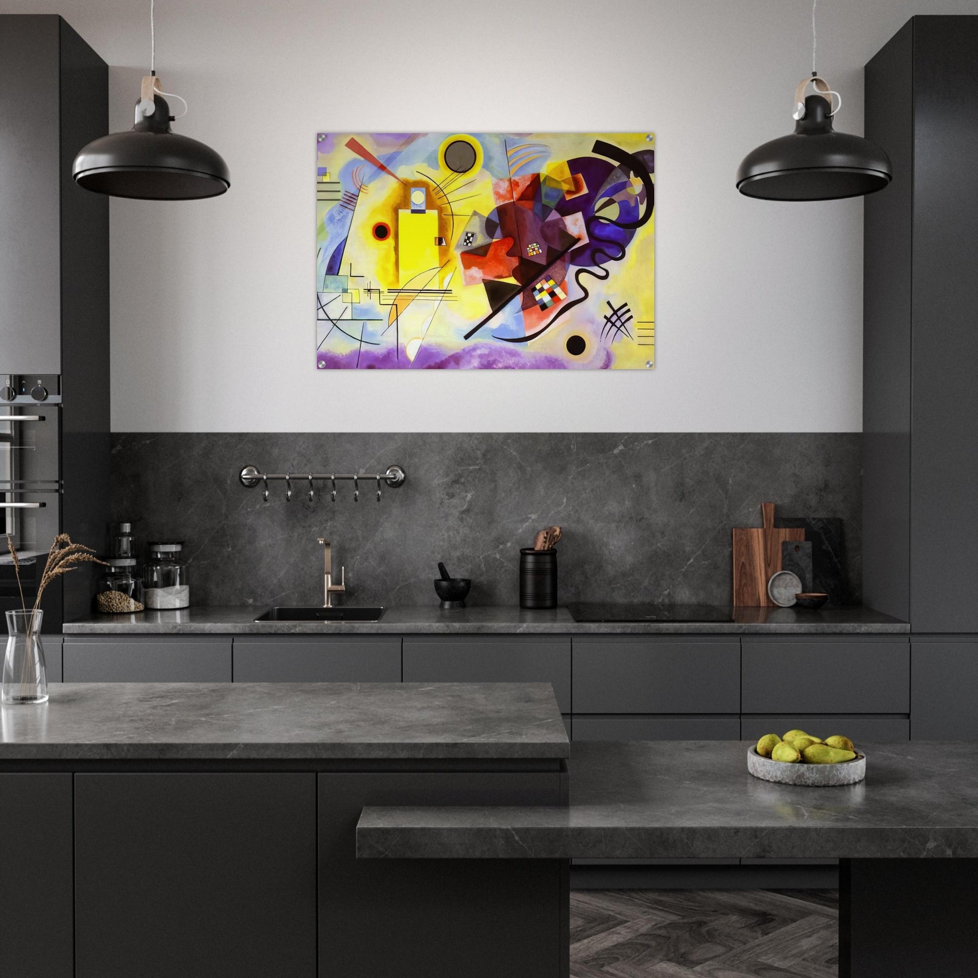 YELLOW RED BLUE 1925 - Wassily Kandinsky Acrylic Print - 70x100 cm / 28x40″ inches | Wassily Kandinsky Wall Art | Wassily Kandinsky Prints