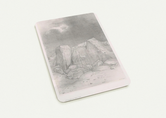 AND HE DISCERNS AN ARID KNOLL COVERED PLAIN PLATE 7 1896 By Odilon Redon Pack of 10 Post Cards | Odilon Redon Post Cards | A6 (10.5 x 14.8 cm) - 4.1 x 5.8 inches