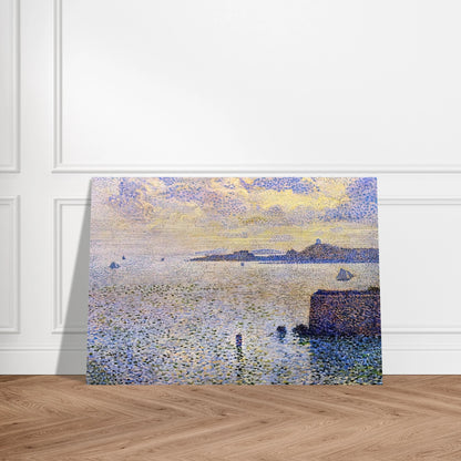 SAILBOATS AND ESTUARY 1892 - Theo van Rysselberghe Brushed Aluminum Print - 70x100 cm / 28x40 inches | Theo van Rysselberghe Aluminum Print | Theo van Rysselberghe Prints