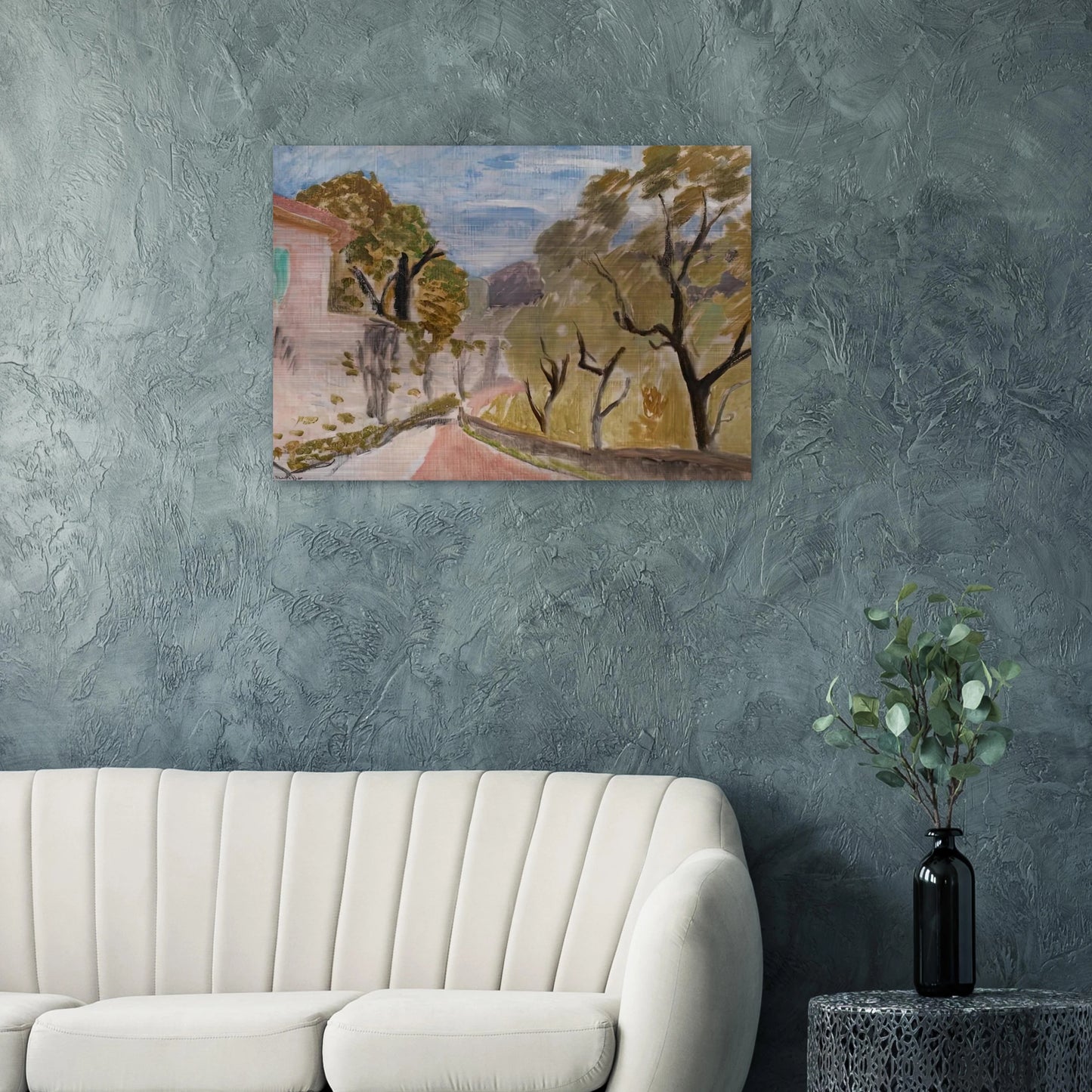 PAYSAGE OU RUE DANS LE MIDI 1918 - Henri Matisse Brushed Aluminum Print - 70x100 cm / 28x40 inches | Henri Matisse Aluminum Print | Henri Matisse Prints