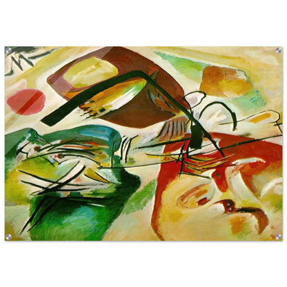 PICTURE WITH A BLACK ARCH 1912 - Wassily Kandinsky Acrylic Print - 70x100 cm / 28x40″ inches