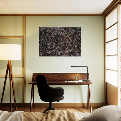 ALCHEMY 1947 - Jackson Pollock Brushed Aluminum Print - 70x100 cm / 28x40 inches | Jackson Pollock Aluminum Print | Jackson Pollock Prints