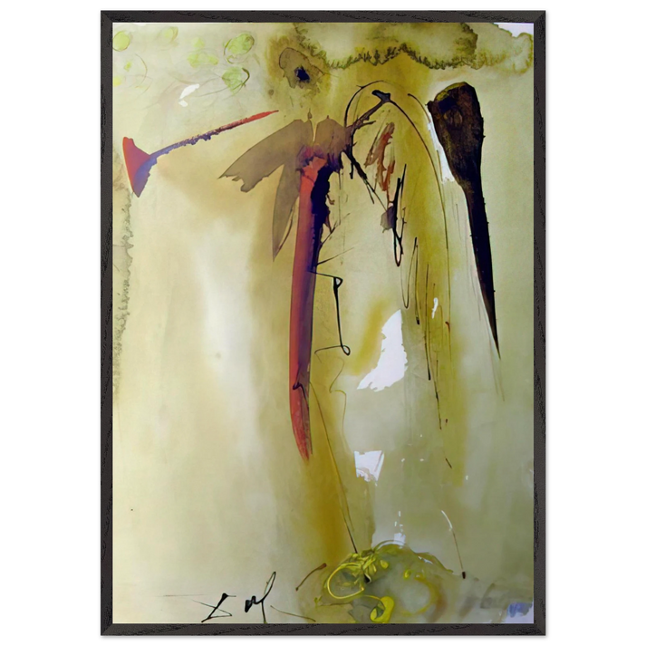 VOX CLAMANTIS 1967 - Salvador Dali 70x100 cm / 28x40 inches Framed Art Print – Black Wooden Frame