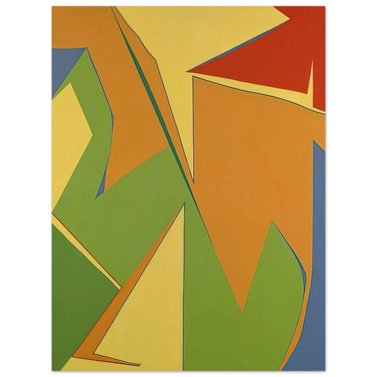 Fernand Leduc - Jaune  75x100 cm / 30x40inches Fine Art Poster