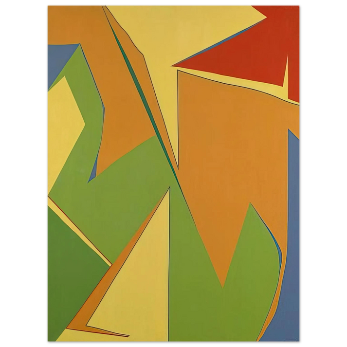 Fernand Leduc - Jaune  75x100 cm / 30x40inches Fine Art Poster