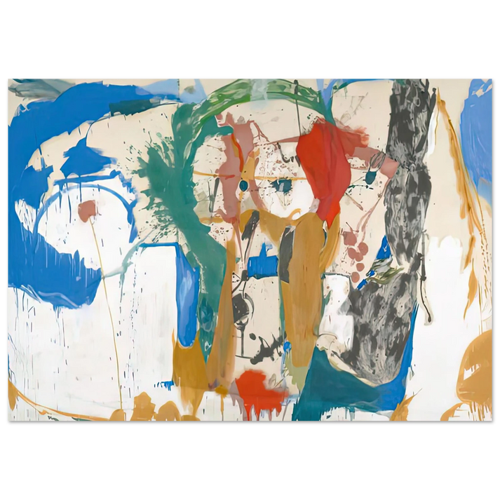 Helen Frankenthaler - Madridscape, 1959- Wall Art - 21x29.7 cm / 8x12" - Premium Wooden Framed Poster With Fine Art Paper-canvas - Wood frame