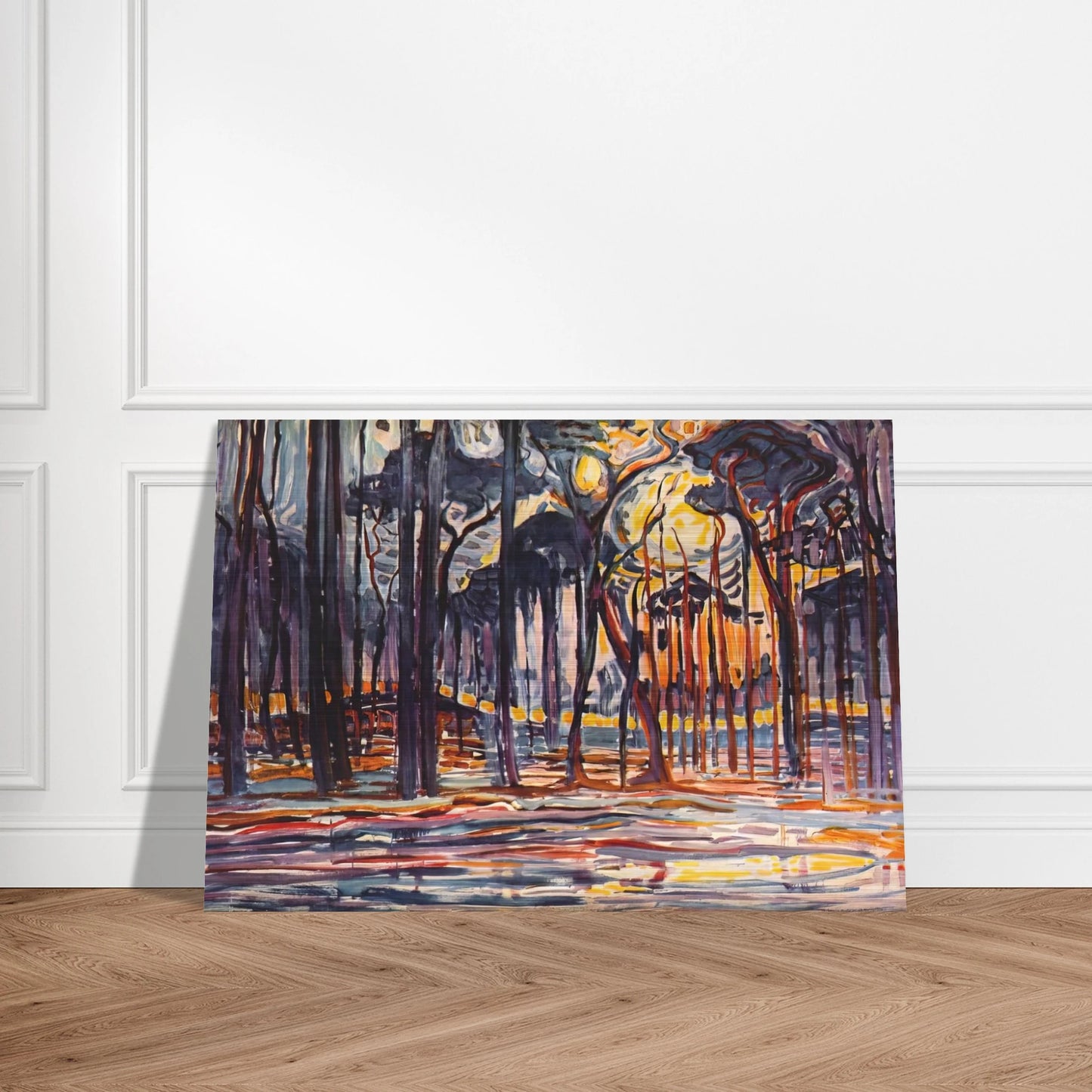 Woods near Oele - Piet Mondrian Brushed Aluminum Print - 70x100 cm / 28x40 inches | Piet Mondrian Aluminum Print | Piet Mondrian Prints