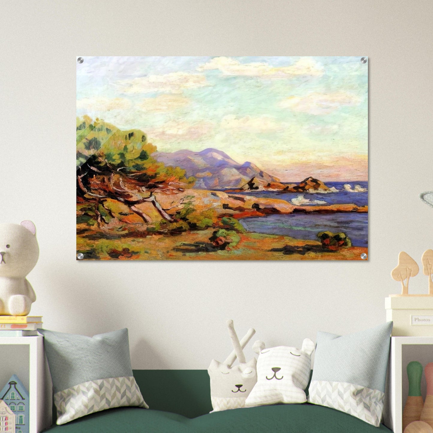 La Pointe du Lou Gaou - 1911 - Armand Guillaumin Acrylic Print - 70x100 cm / 28x40″ inches | Armand Guillaumin Wall Art | Armand Guillaumin Prints