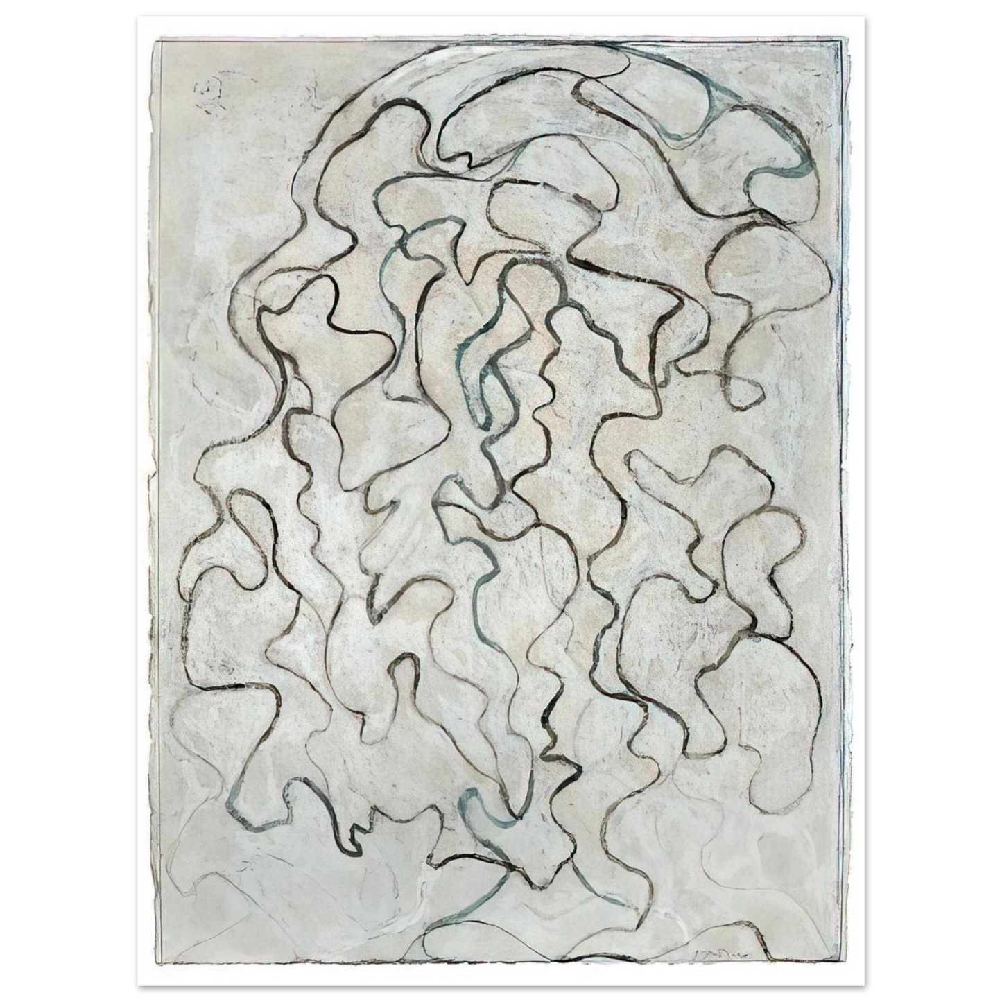Brice Marden - Nevis Rock - 2008  75x100 cm / 30x40inches Fine Art Poster