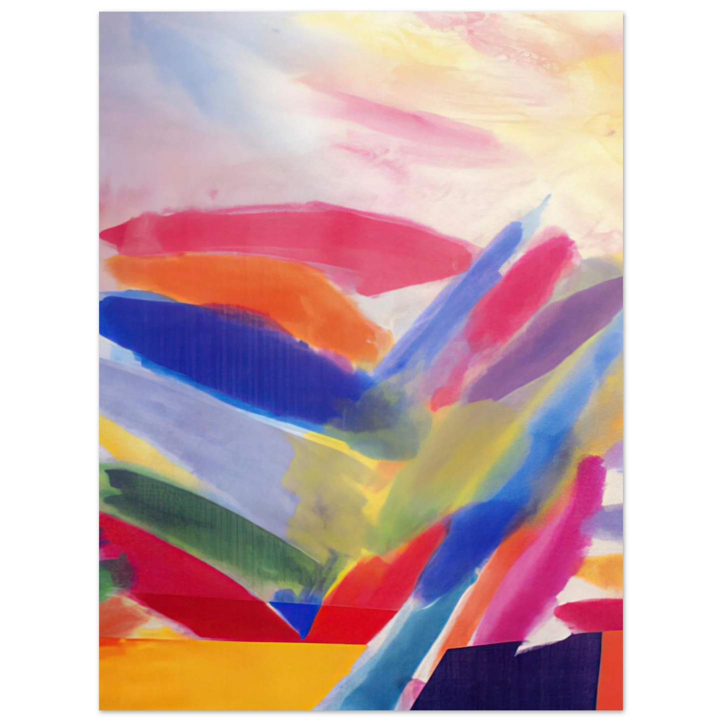 Ronnie Landfield - When We Were Young Again - 1997  75x100 cm / 30x40inches Fine Art Poster