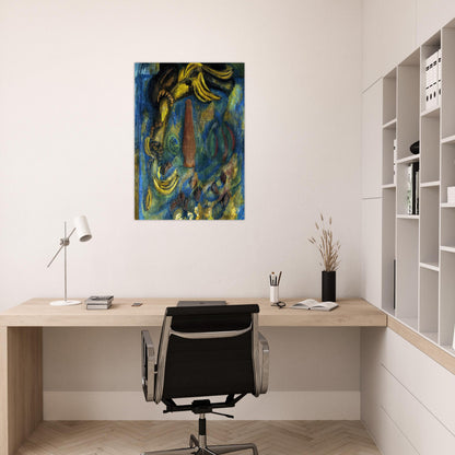 STILL LIFE WITH BANANAS 1909 - Raoul Dufy Brushed Aluminum Print - 70x100 cm / 28x40 inches | Raoul Dufy Aluminum Print | Raoul Dufy Prints