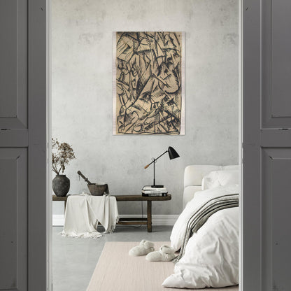 RITMI PLASTICI 1911 - Carlo Carra Brushed Aluminum Print - 70x100 cm / 28x40 inches | Carlo Carra Aluminum Print | Carlo Carra Prints