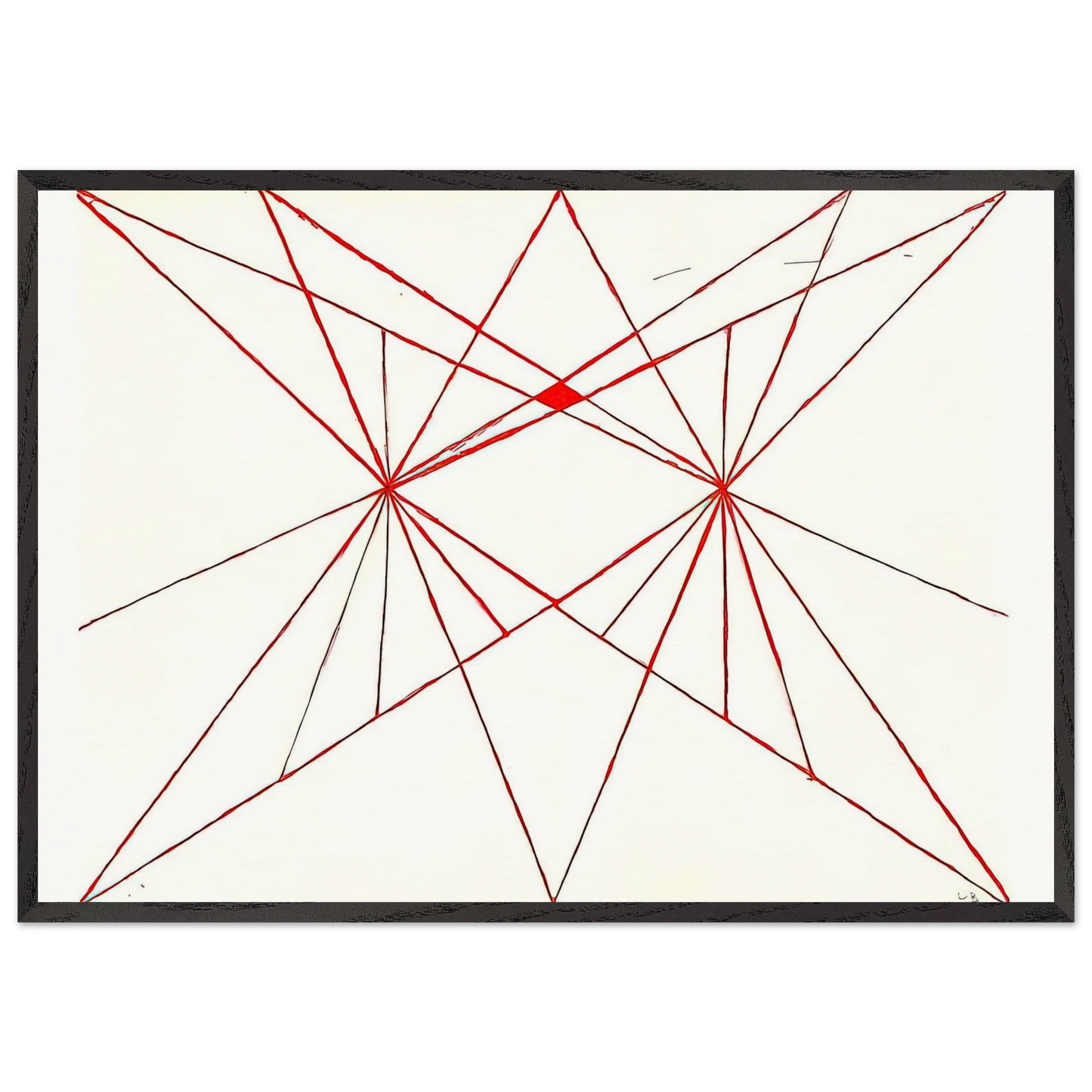 UNTITLED 1995 6 - Louise Bourgeois 70x100 cm / 28x40 inches Framed Art Print – Black Wooden Frame