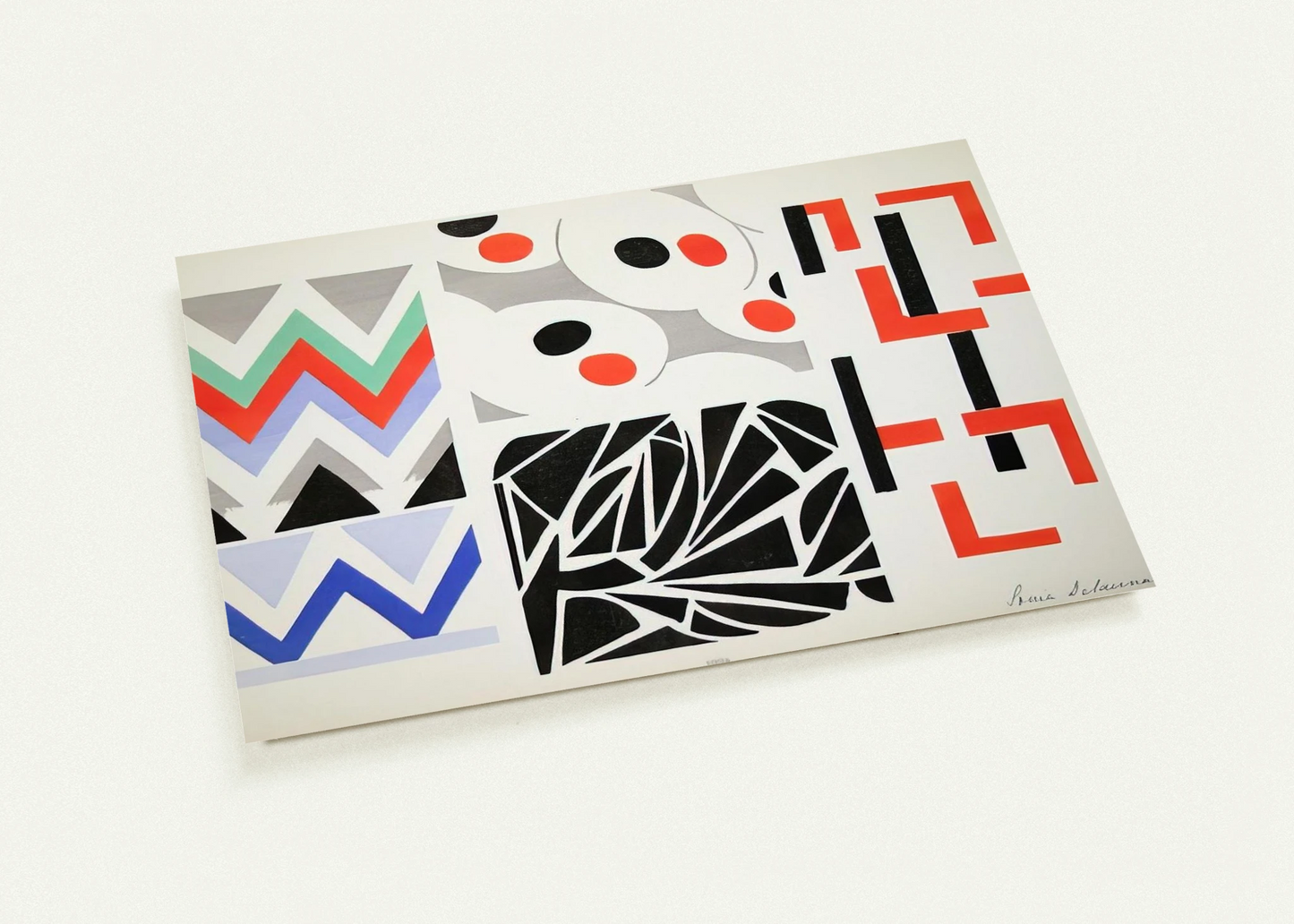 HER PAINTINGS HER OBJECTS By Sonia Delaunay Pack of 10 Post Cards | Sonia Delaunay Post Cards | A6 (10.5 x 14.8 cm) - 4.1 x 5.8 inches