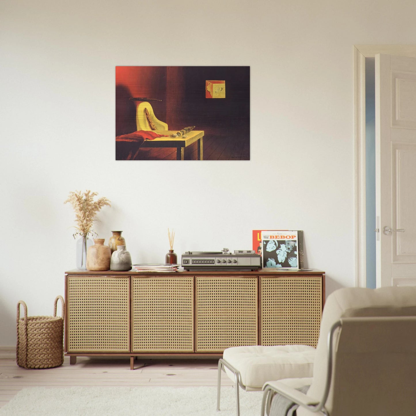 THE INVISIBLE MAN - Salvador Dali Brushed Aluminum Print - 70x100 cm / 28x40 inches | Salvador Dali Aluminum Print | Salvador Dali Prints