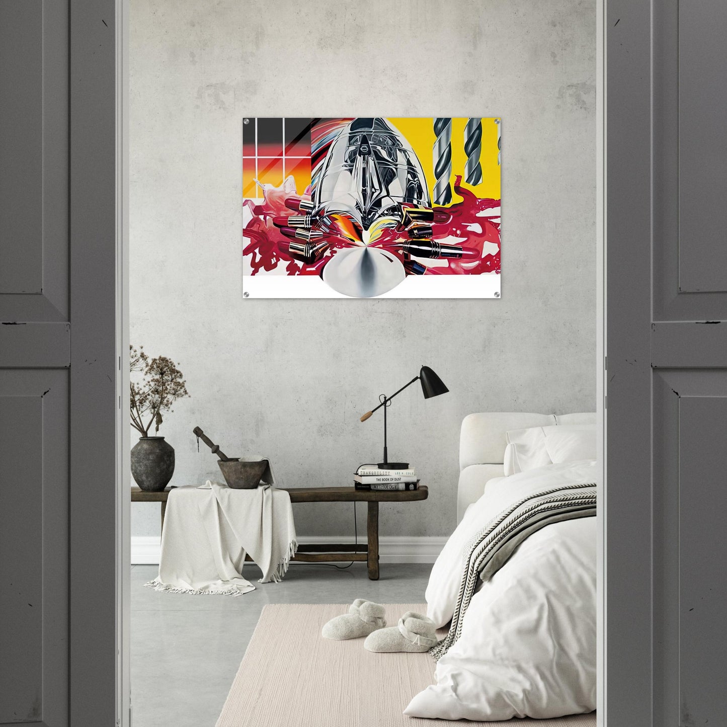 The Swimmer in the Econo-mist  painting 3  - James Rosenquist Acrylic Print - 70x100 cm / 28x40″ inches | James Rosenquist Wall Art | James Rosenquist Prints