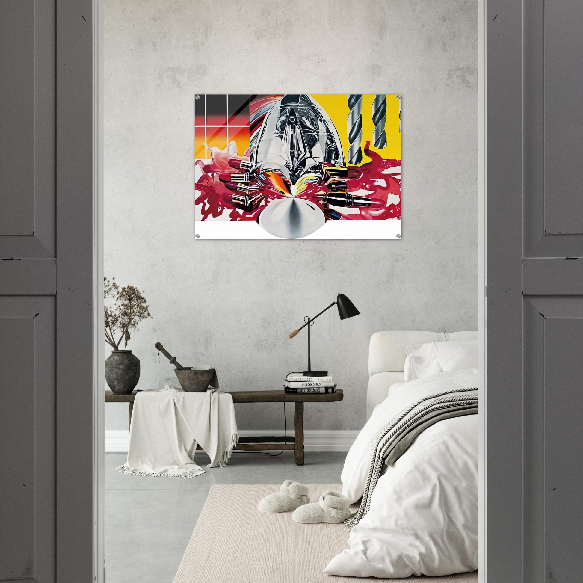 The Swimmer in the Econo-mist  painting 3  - James Rosenquist Acrylic Print - 70x100 cm / 28x40″ inches | James Rosenquist Wall Art | James Rosenquist Prints