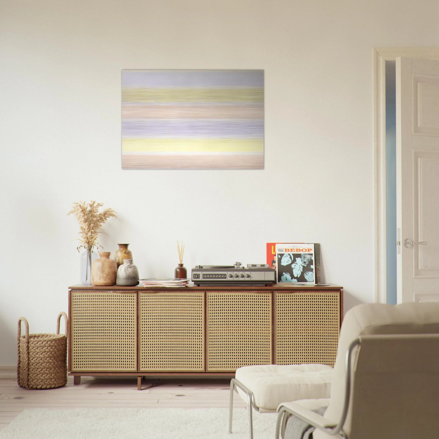 Untitled #6 - Agnes Martin Brushed Aluminum Print - 70x100 cm / 28x40 inches | Agnes Martin Aluminum Print | Agnes Martin Prints