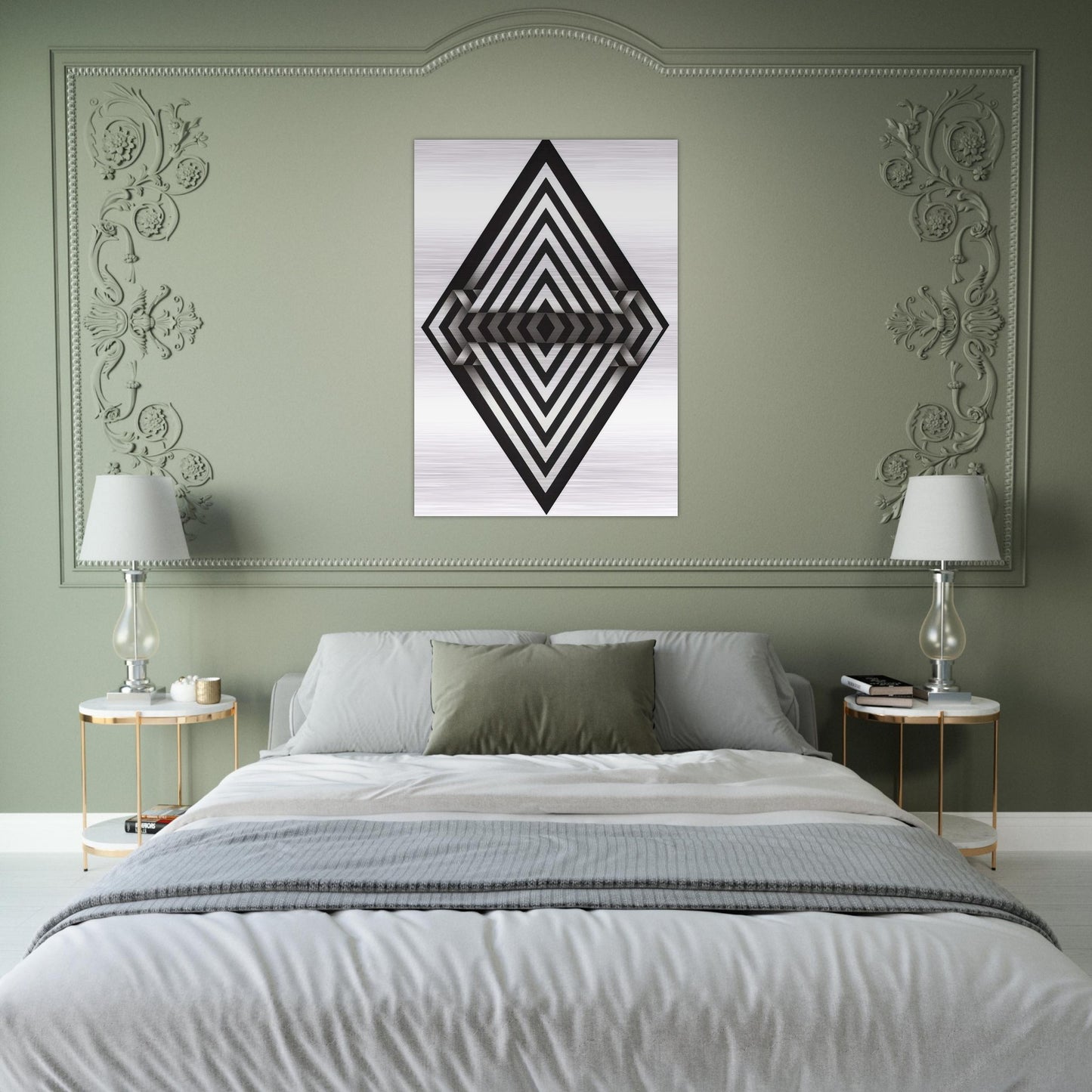 Panche I - 1970 - Omar Rayo Brushed Aluminum Print - 70x100 cm / 28x40 inches | Omar Rayo Aluminum Print | Omar Rayo Prints