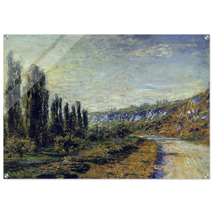 The Road from Vetheuil - claude monet Acrylic Print - 70x100 cm / 28x40″ inches