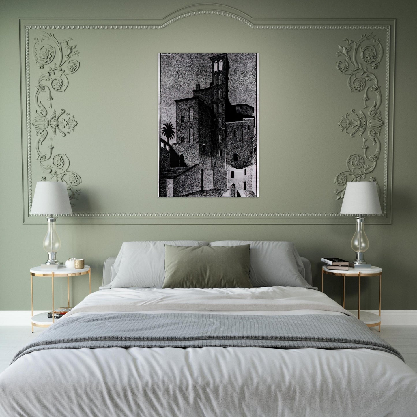 SS GIOVANNI ET PAOLO ROME MAY 1936 1936 - MC Escher Brushed Aluminum Print - 70x100 cm / 28x40 inches | MC Escher Aluminum Print | MC Escher Prints