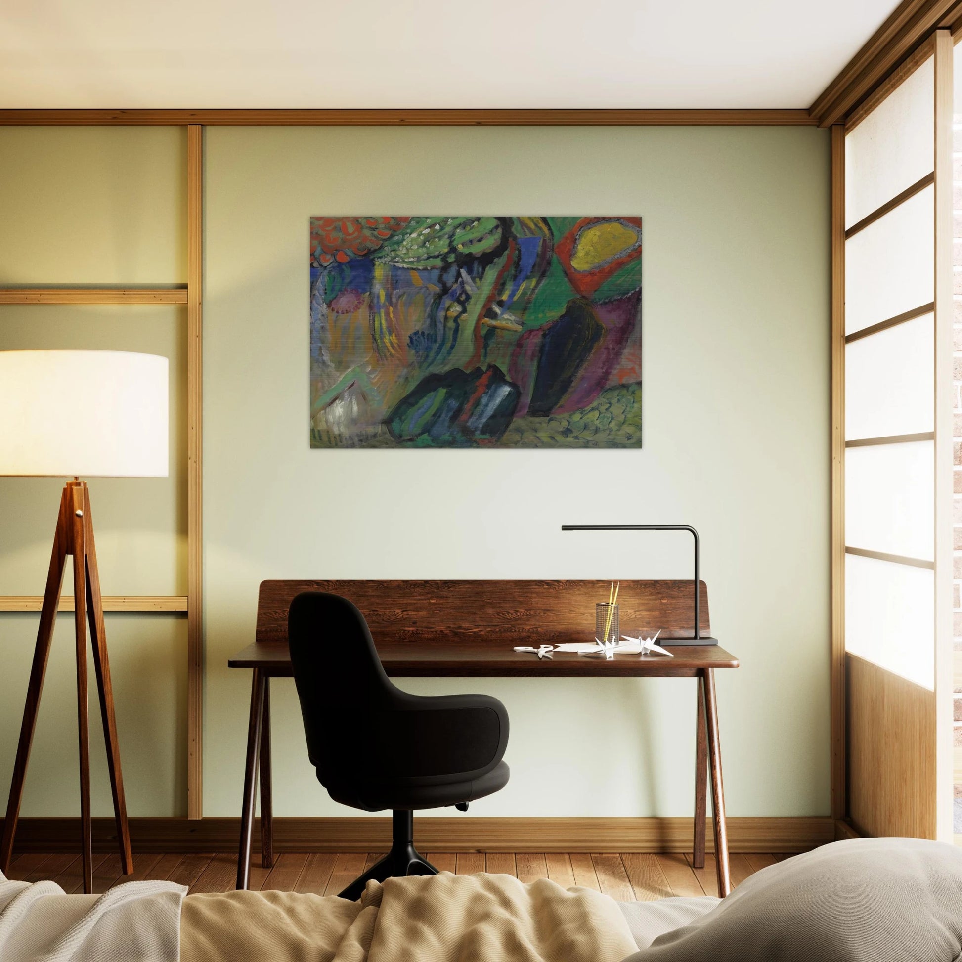 ABSTRACT COMPOSITION - Gabriele Munter Brushed Aluminum Print - 70x100 cm / 28x40 inches | Gabriele Munter Aluminum Print | Gabriele Munter Prints
