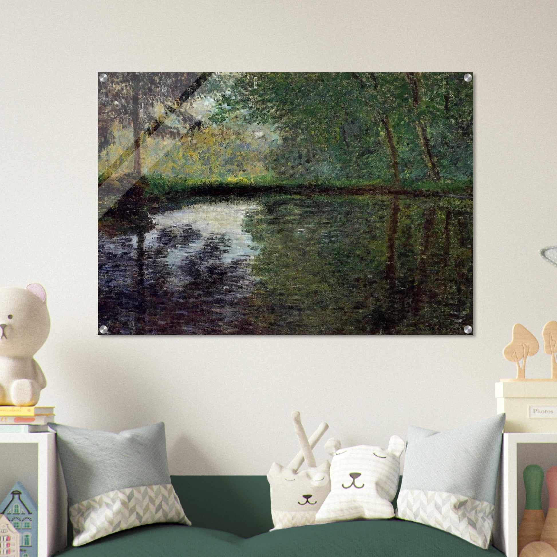 The Pond at Montgeron 2 - claude monet Acrylic Print - 70x100 cm / 28x40″ inches