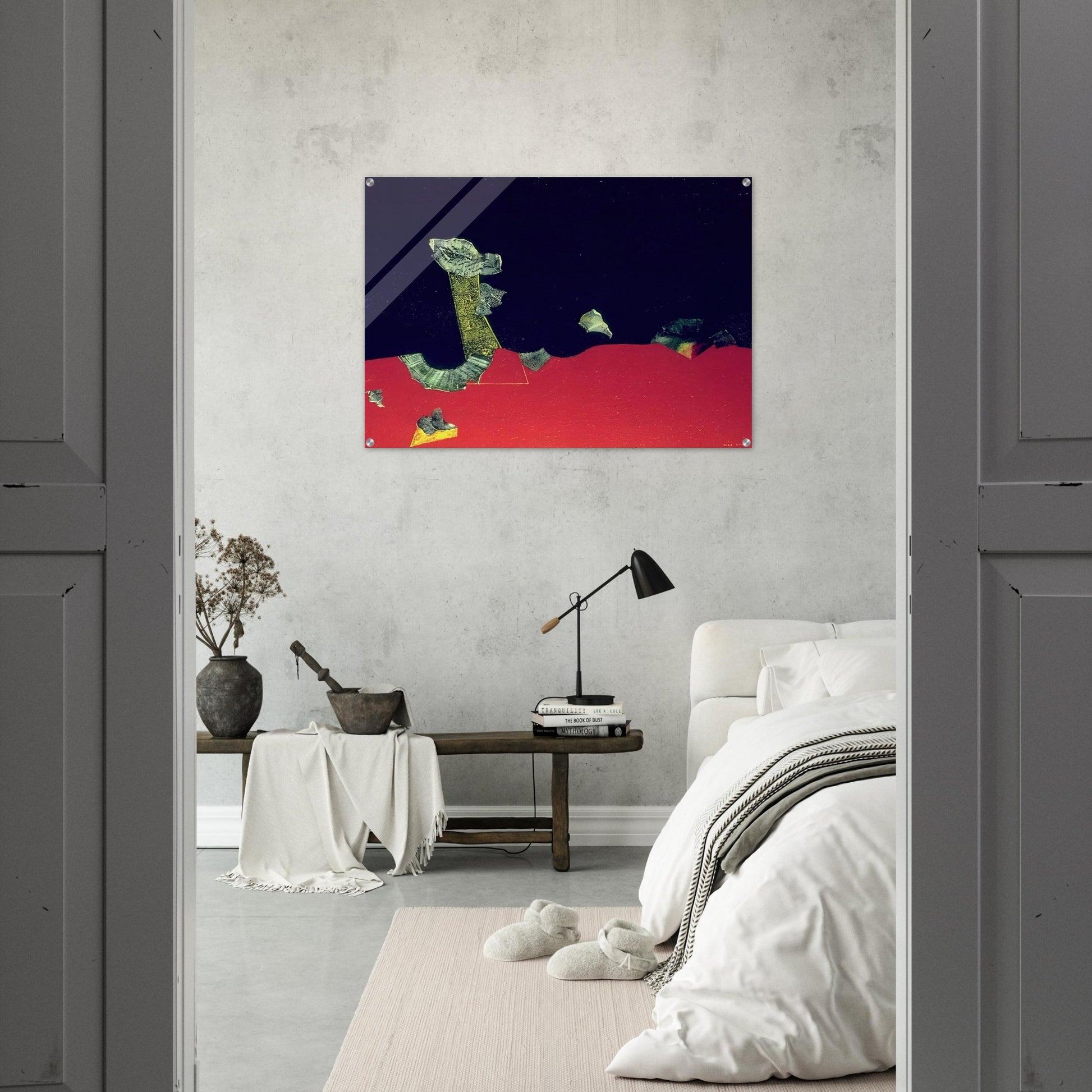 Landscape with shells - Max Ernst Acrylic Print - 70x100 cm / 28x40″ inches