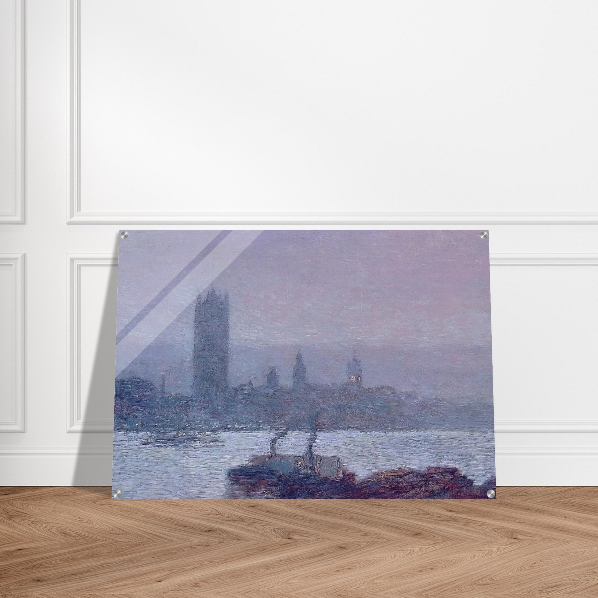 Houses of Parliament, Early Evening - Childe Hassam Acrylic Print - 70x100 cm / 28x40″ inches