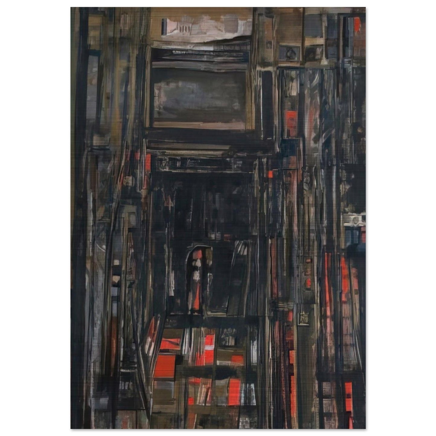 Le theatre PIrandello - 1976 - Maria Helena Vieira da Silva Brushed Aluminum Print - 70x100 cm / 28x40 inches | Maria Helena Vieira da Silva Aluminum Print | Maria Helena Vieira da Silva Prints