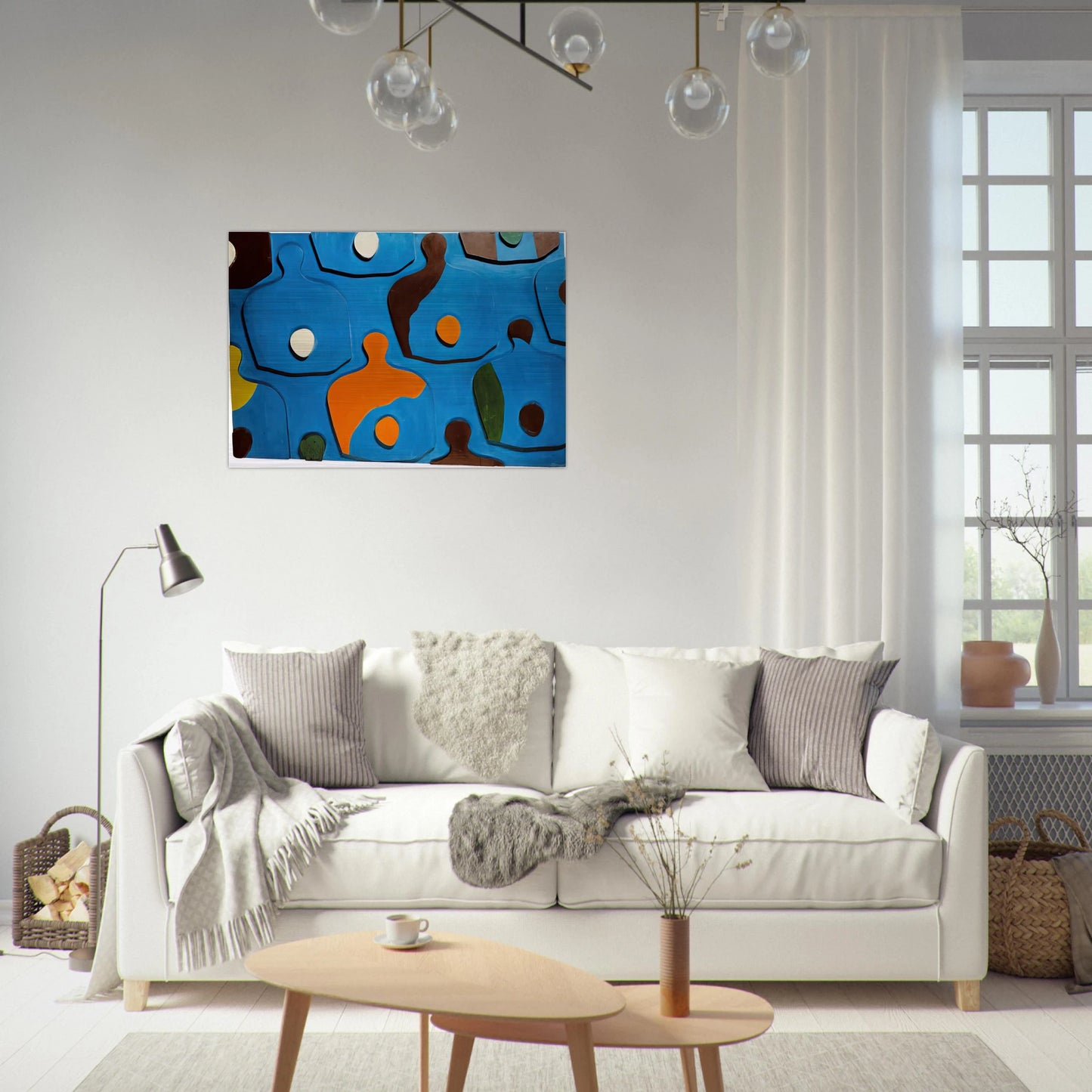 Еgg Board - Jean Arp Brushed Aluminum Print - 70x100 cm / 28x40 inches | Jean Arp Aluminum Print | Jean Arp Prints