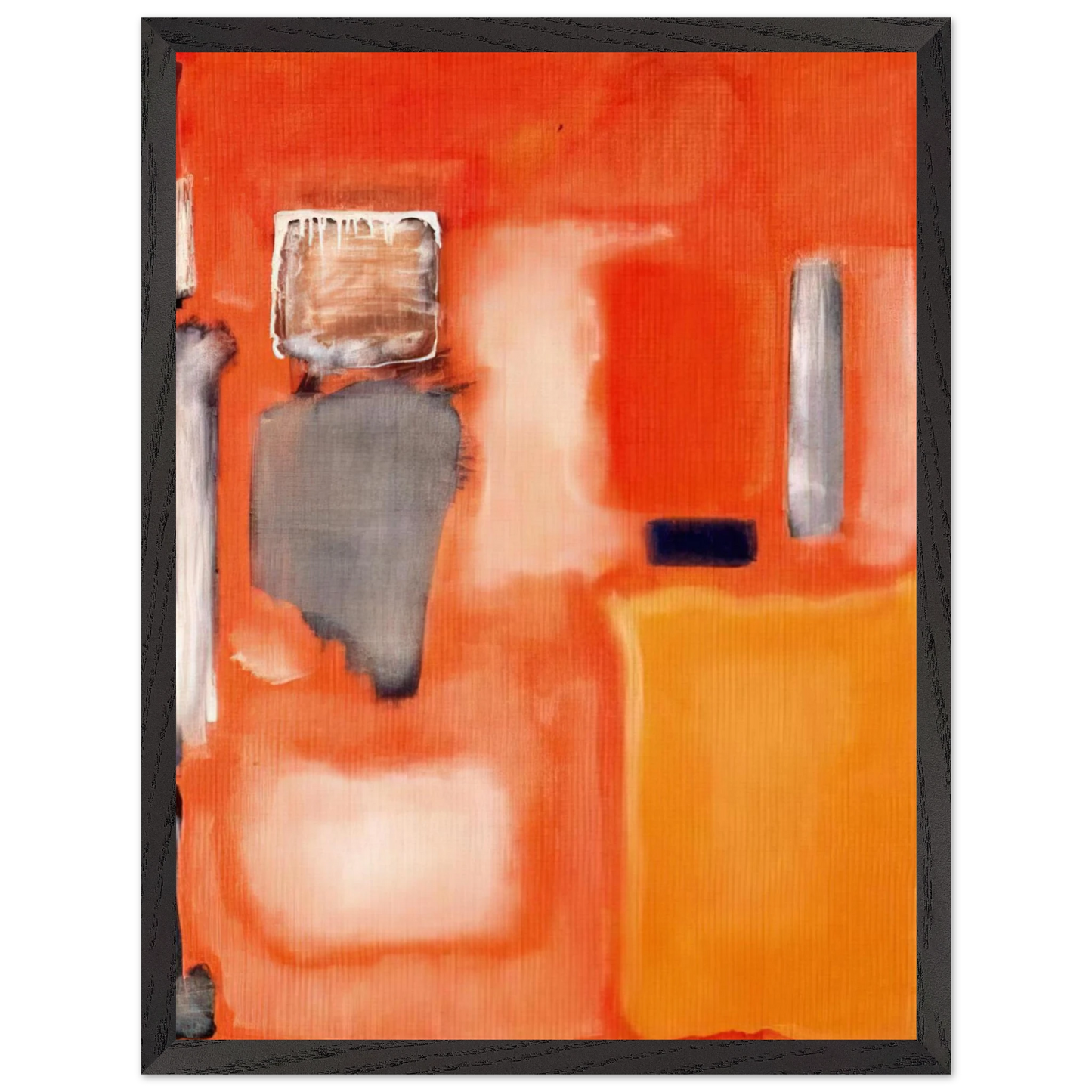 Mark Rothko - No. 19 - 1949 Wall Art - 21x29.7 cm / 8x12" - Premium Wooden Framed Poster With Fine Art Paper-canvas - White frame