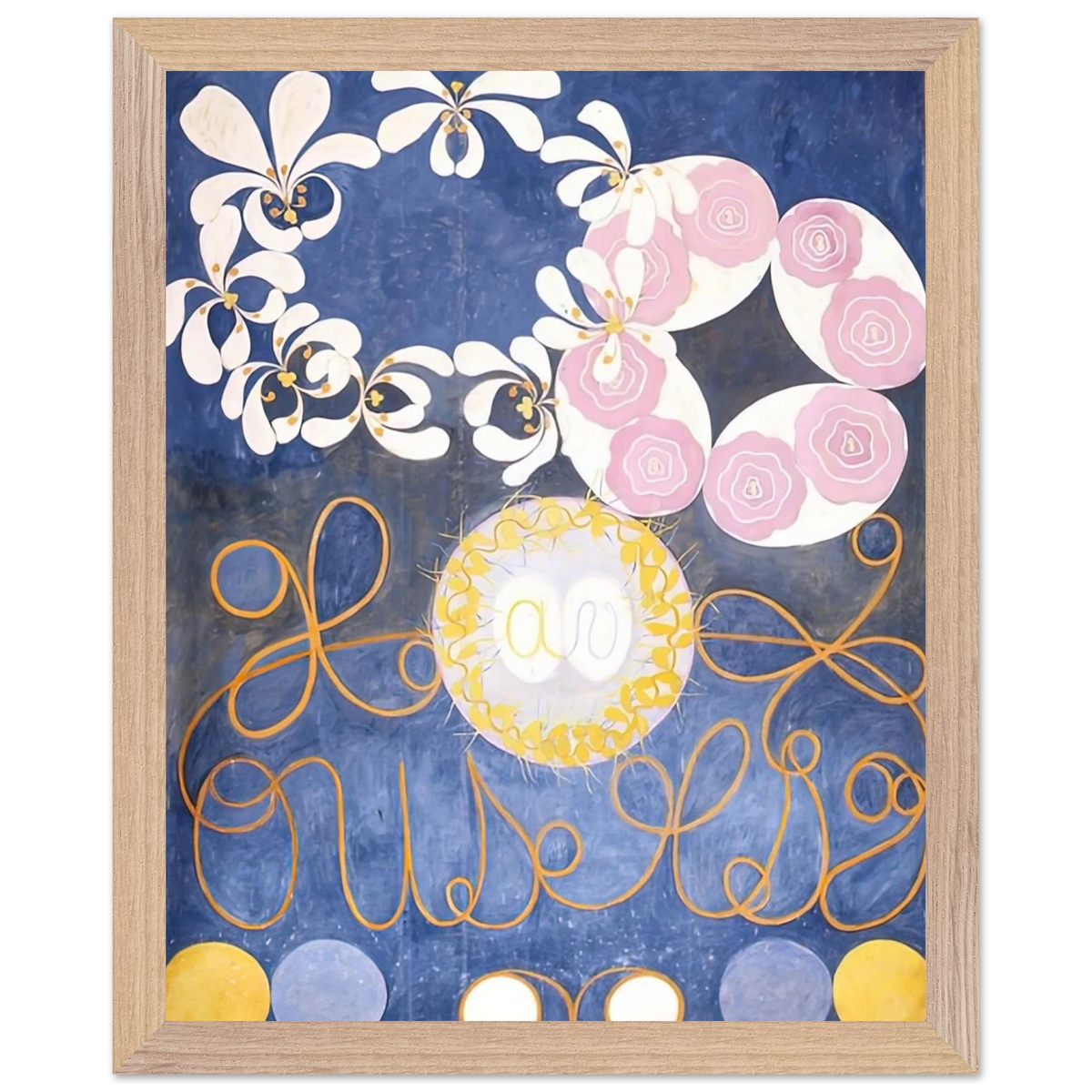 Hilma af Klint - THE TEN LARGEST 1907 Wall art - 30x45 cm / 12x18 inches - Premium Wooden Framed Poster With Fine Art Paper - Black frame