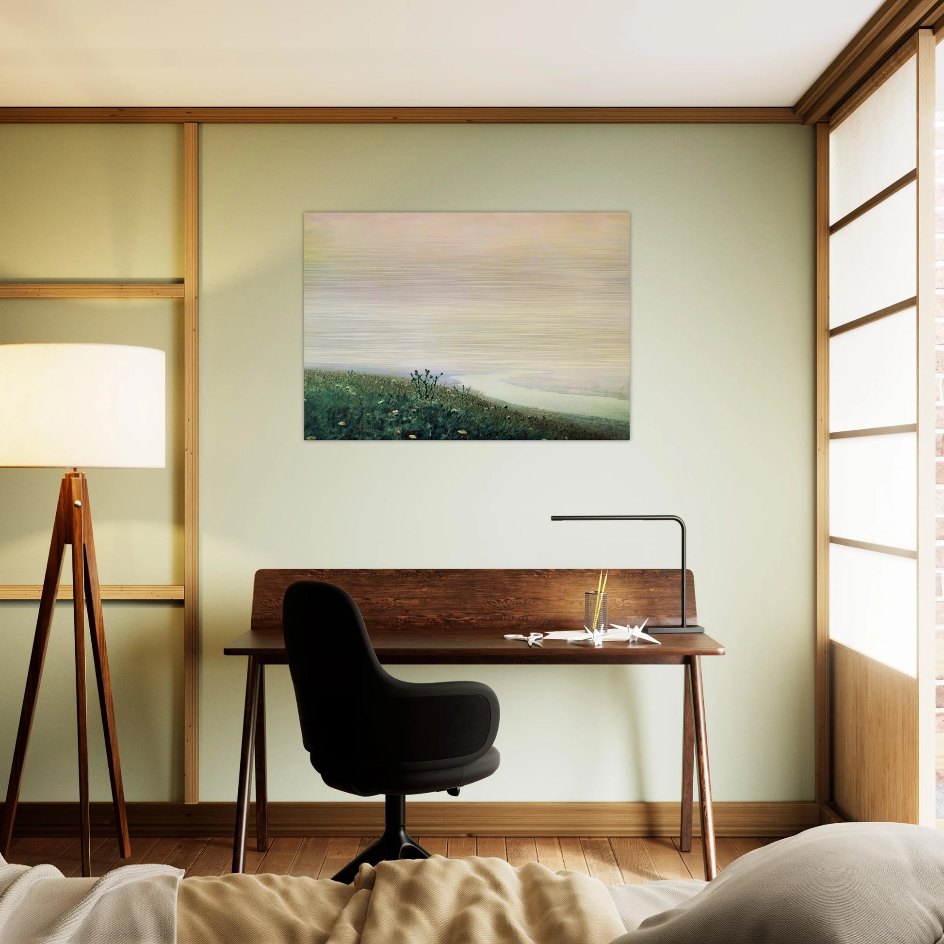 Dnieper in the morning - Arkhyp Kuindzhi Brushed Aluminum Print - 70x100 cm / 28x40 inches | Arkhyp Kuindzhi Aluminum Print | Arkhyp Kuindzhi Prints
