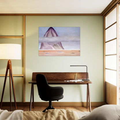 Misty - A Memory - Georgia O'Keeffe Brushed Aluminum Print - 70x100 cm / 28x40 inches | Georgia O'Keeffe Aluminum Print | Georgia O'Keeffe Prints