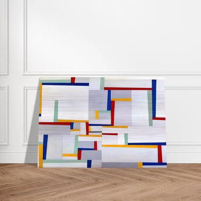 Relational Painting #9 - 1946 - Fritz Glarner Brushed Aluminum Print - 70x100 cm / 28x40 inches | Fritz Glarner Aluminum Print | Fritz Glarner Prints