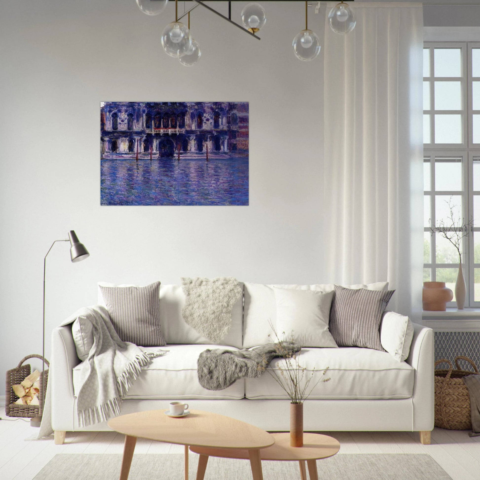 Palazzo Contarini - claude monet Brushed Aluminum Print - 70x100 cm / 28x40 inches | claude monet Aluminum Print | claude monet Prints