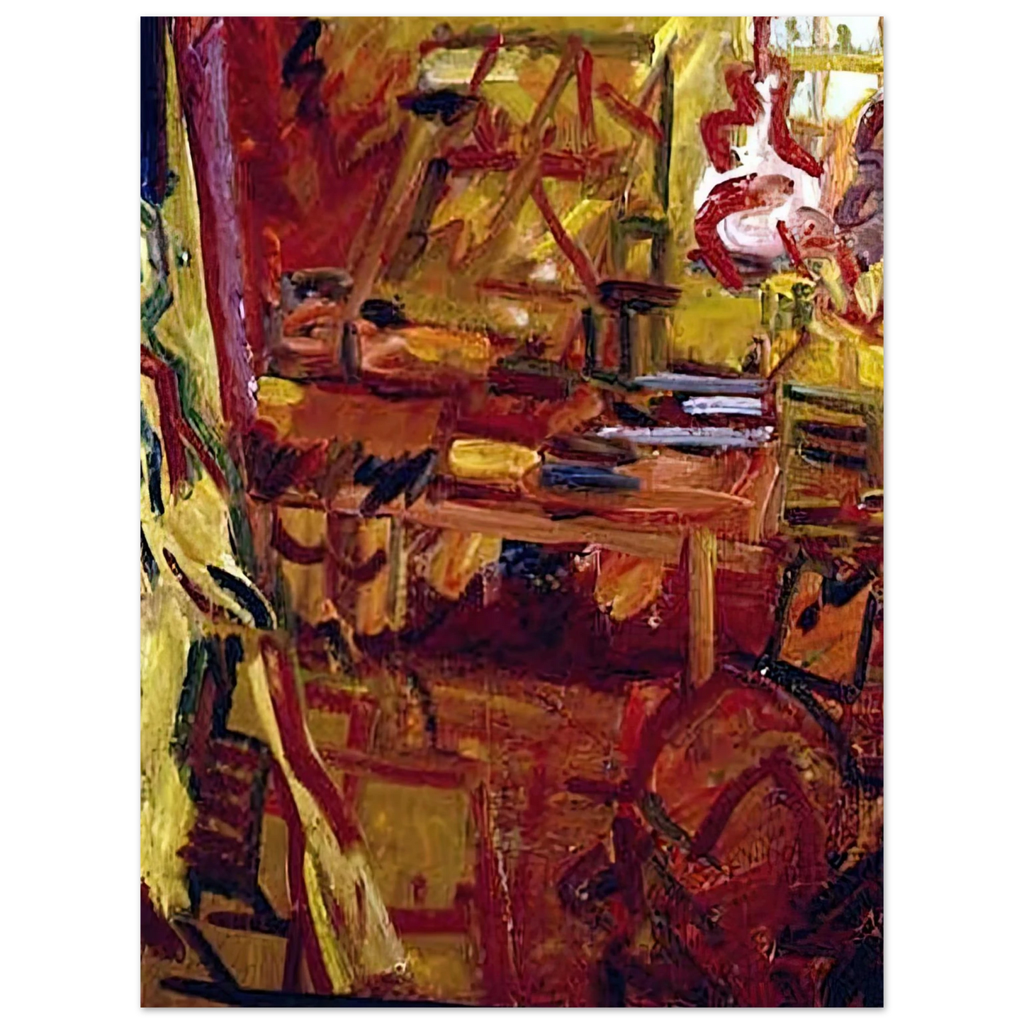Frank Auerbach - IN THE STUDIO  75x100 cm / 30x40inches Fine Art Poster