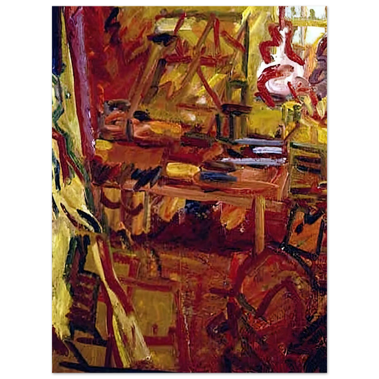 Frank Auerbach - IN THE STUDIO  75x100 cm / 30x40inches Fine Art Poster