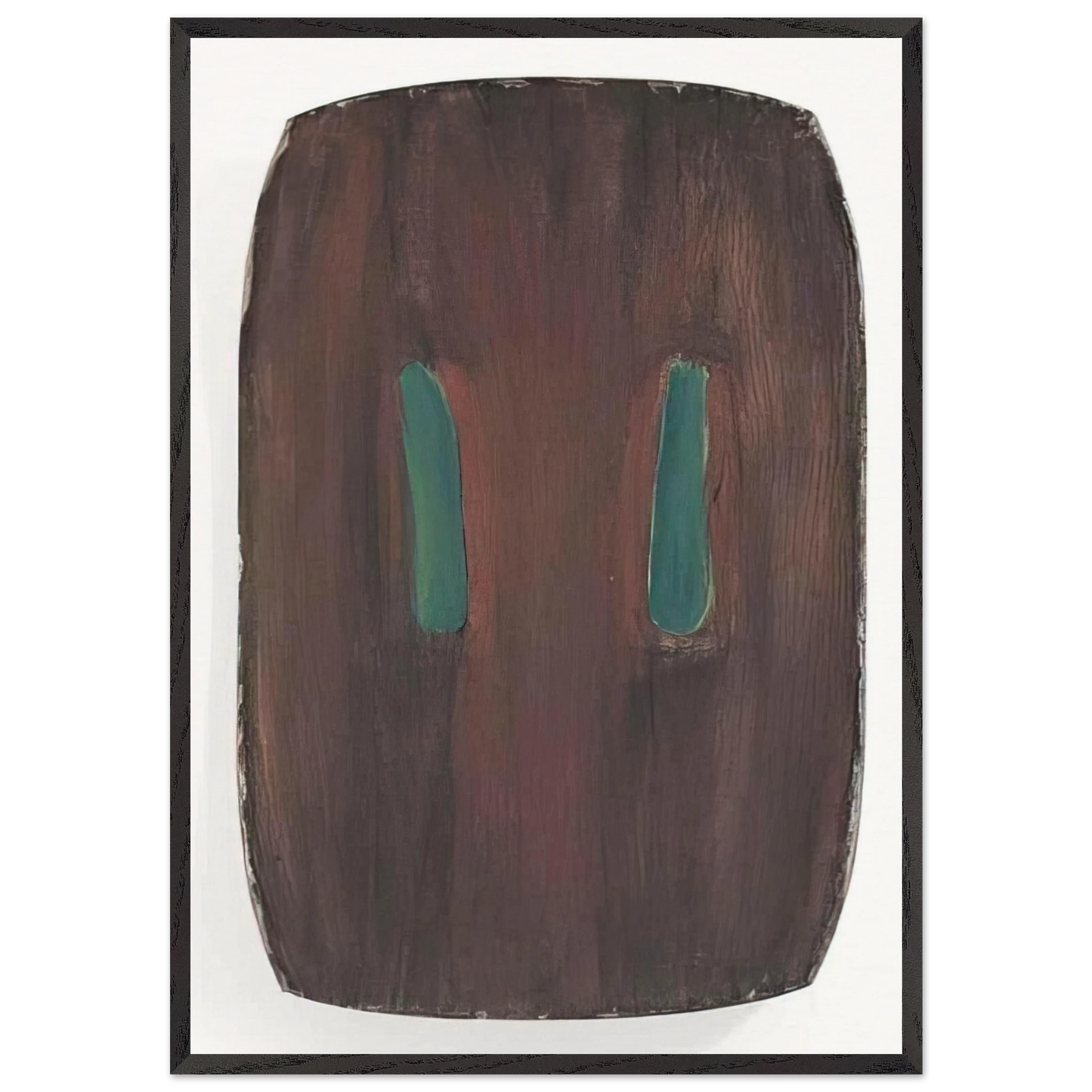 Untitled - 1977 N3 - Ron Gorchov 70x100 cm / 28x40 inches Framed Art Print – Black Wooden Frame
