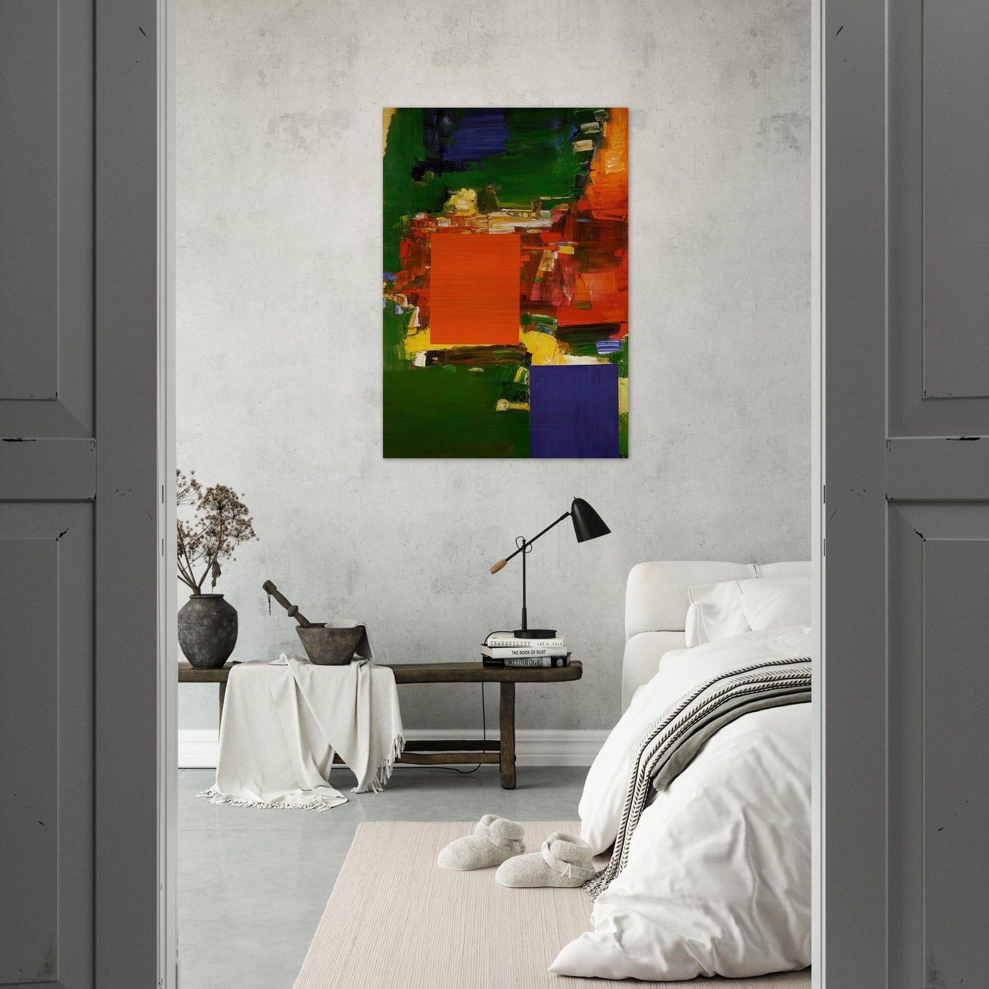 Olive Grove - Hans Hofmann Brushed Aluminum Print - 70x100 cm / 28x40 inches | Hans Hofmann Aluminum Print | Hans Hofmann Prints
