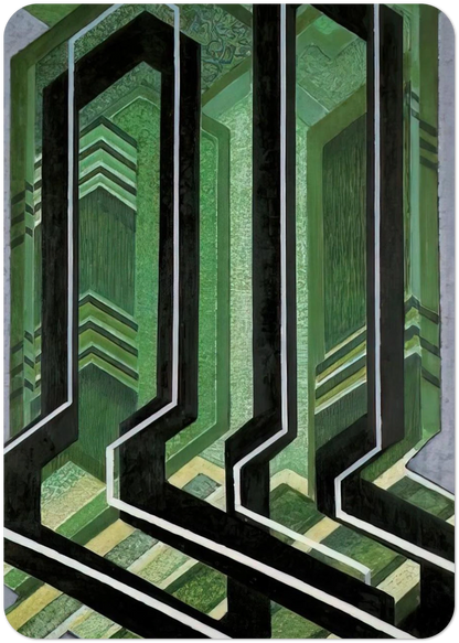 Diagonal Planes By Frantisek Kupka Pack of 10 Post Cards | Frantisek Kupka Post Cards | A6 (10.5 x 14.8 cm) - 4.1 x 5.8 inches