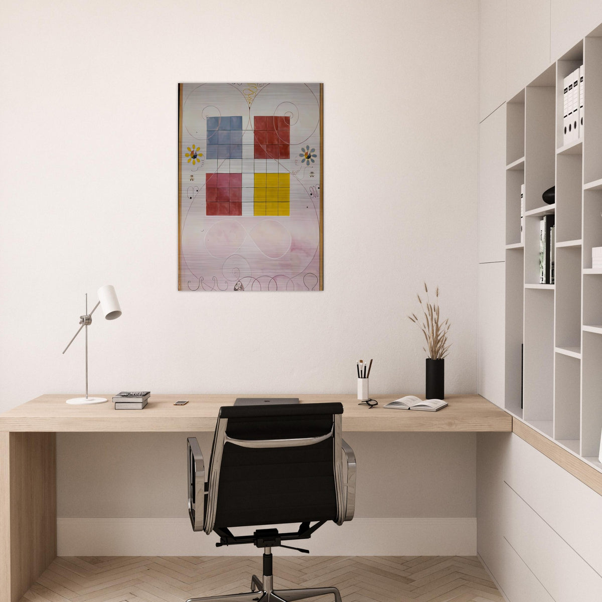DE TIO ST RSTA N 10 ALDERDOMEN 1907 - Hilma af Klint Brushed Aluminum Print - 70x100 cm / 28x40 inches | Hilma af Klint Aluminum Print | Hilma af Klint Prints
