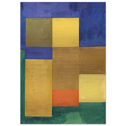 Silent Night - Hans Hofmann Brushed Aluminum Print - 70x100 cm / 28x40 inches | Hans Hofmann Aluminum Print | Hans Hofmann Prints