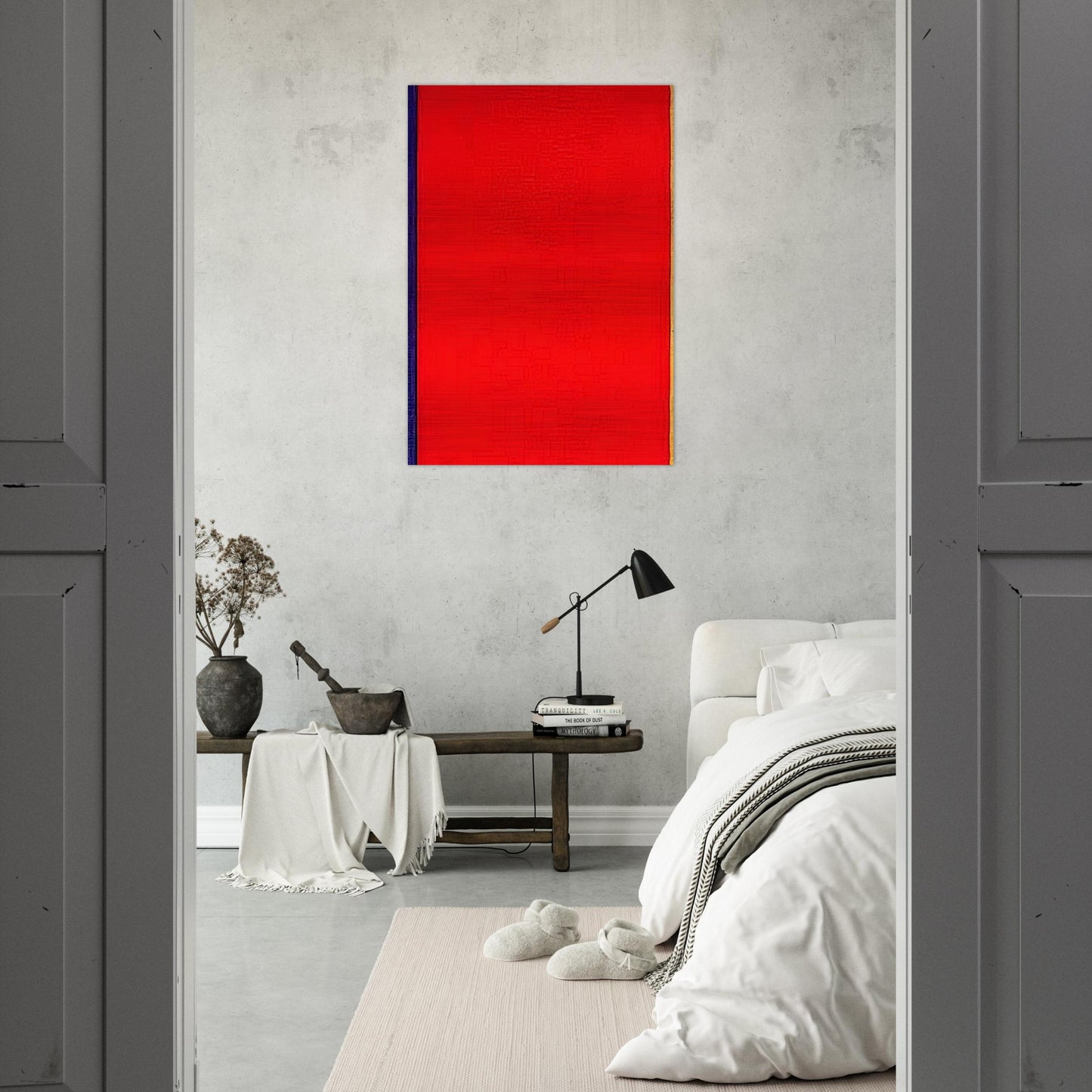 Who's Afraid of Red, Yellow, and Blue I - Barnett Newman Brushed Aluminum Print - 70x100 cm / 28x40 inches | Barnett Newman Aluminum Print | Barnett Newman Prints